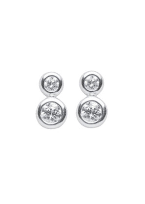 Ohrstecker aus Silber mit Zirkonia