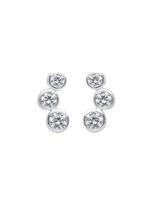Ohrstecker aus Silber mit Zirkonia