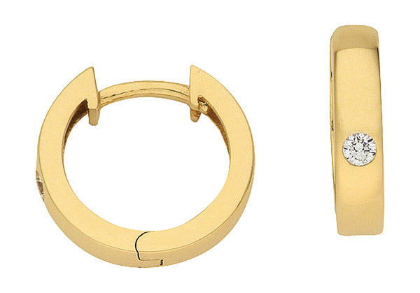 Creolen aus Gold mit Zirkonia