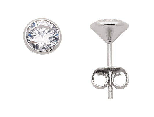 Sortiment Ohrstecker Zarge aus Silber 925/rh mit Zirkonia