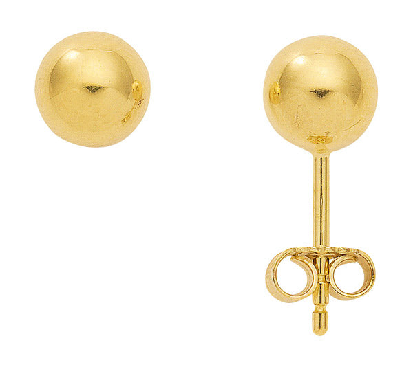 Kugel Ohrstecker aus Gold
