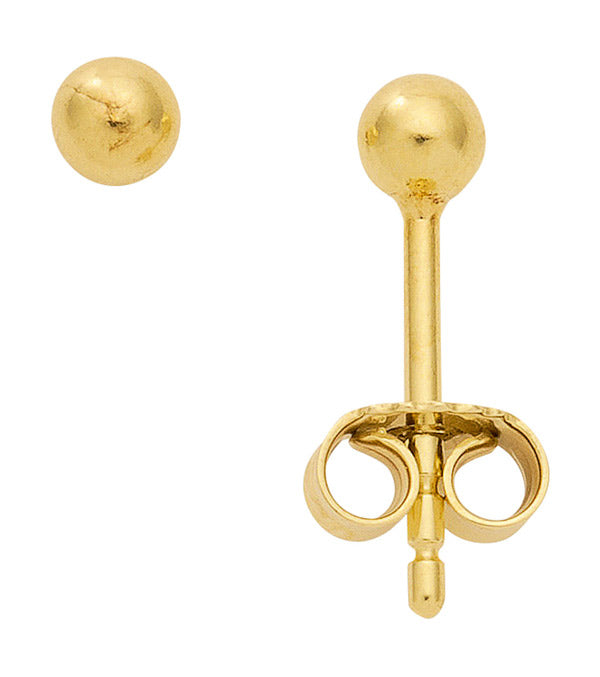 Kugel Ohrstecker aus Gold