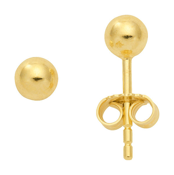 Kugel Ohrstecker aus Gold