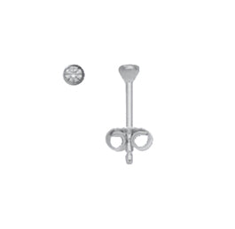Zarge Ohrstecker aus Silber mit Zirkonia