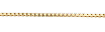 Venezia 4-kant Collier Kette aus Silber goldplattiert goldplattiert