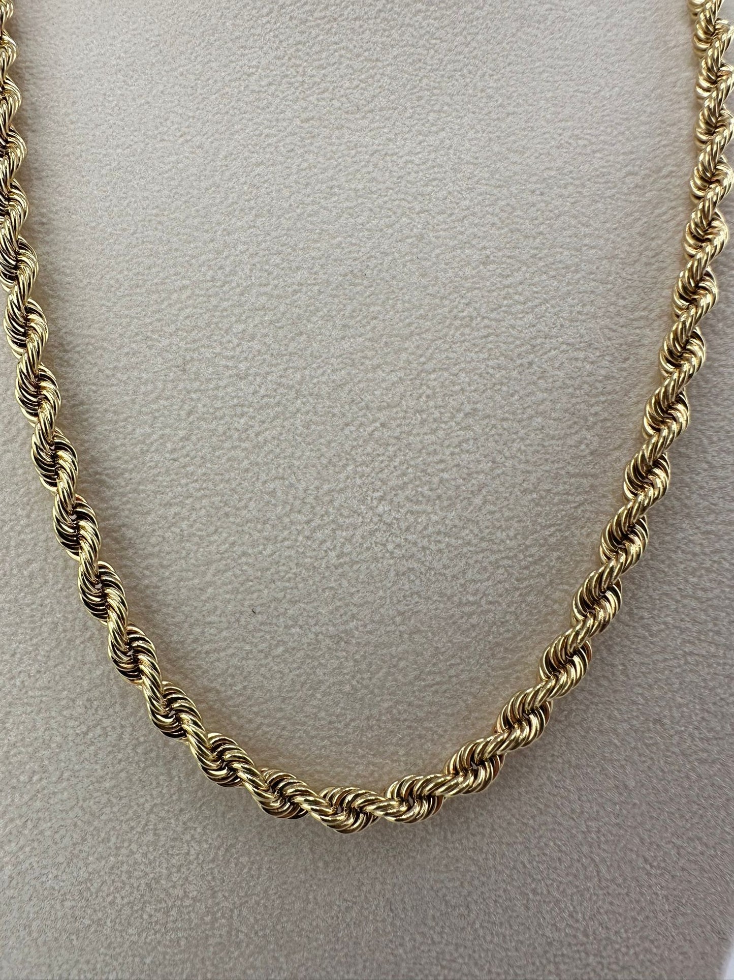 Kordelkette 585/- Gelbgold, 80cm