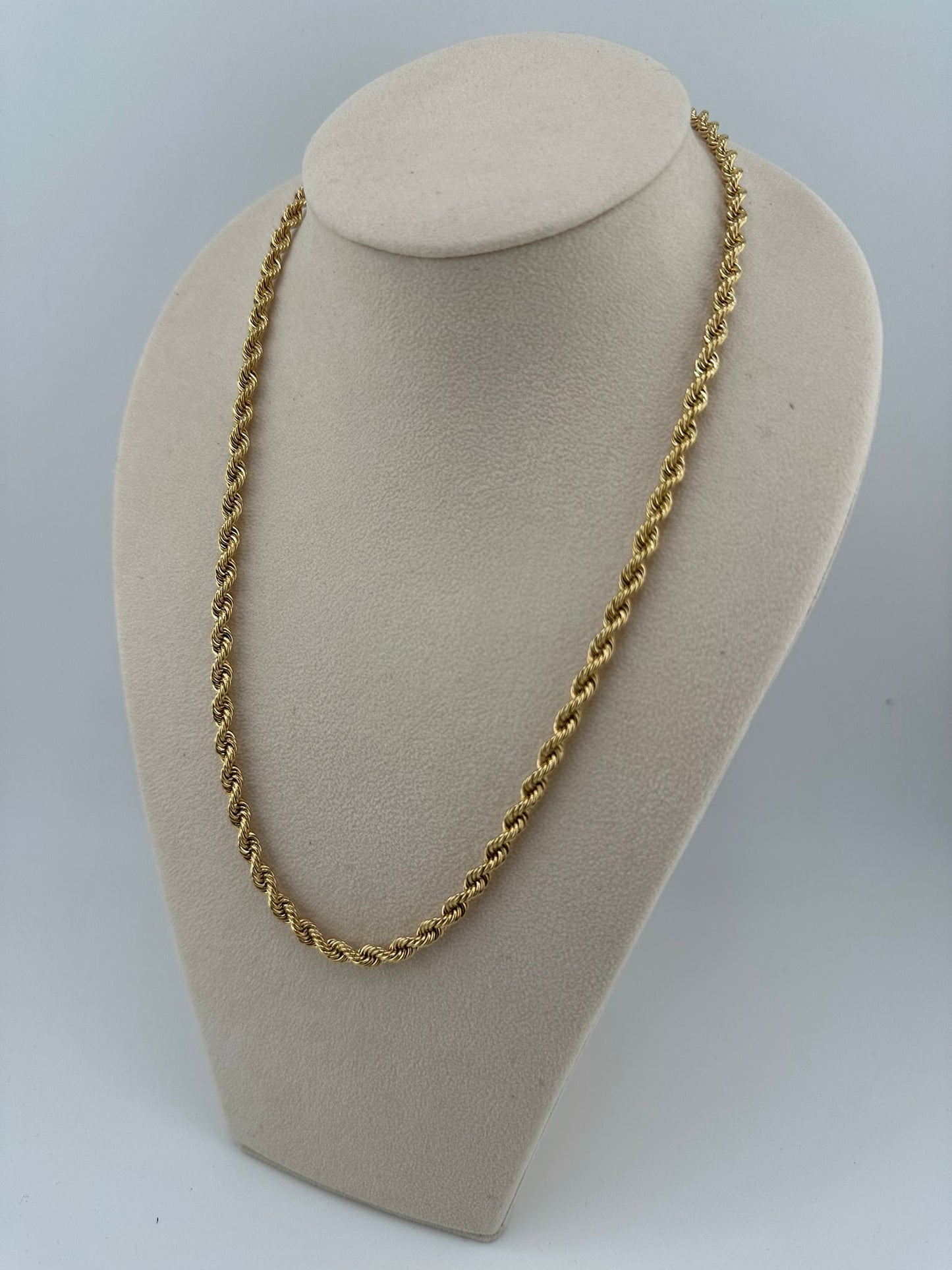 Kordelkette 585/- Gelbgold, 80cm