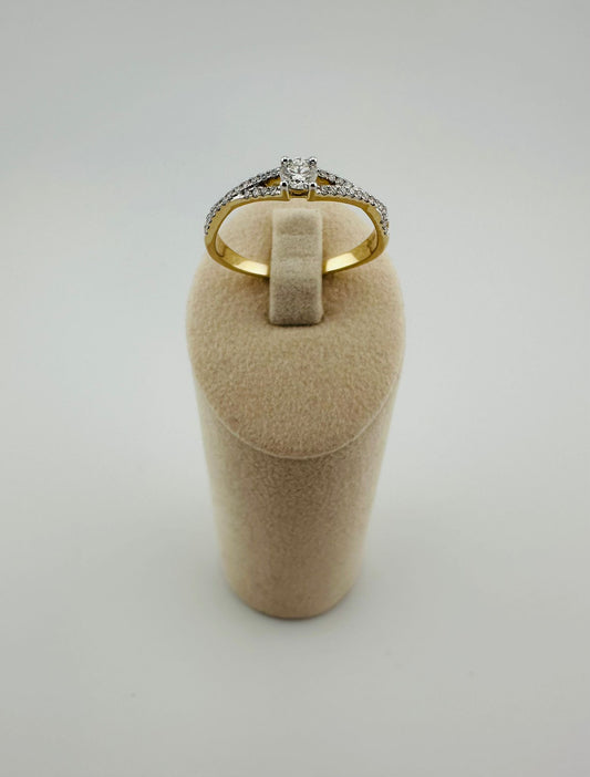 Verlobungsring 585/- Brillant 0,32 ct.