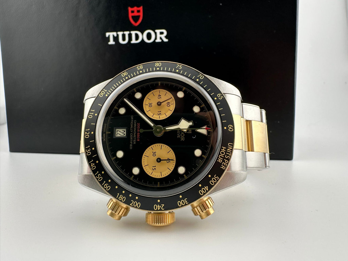 Tudor Black Bay Chronograph Stahl Gold Fullset 2020, Referenz 79363N