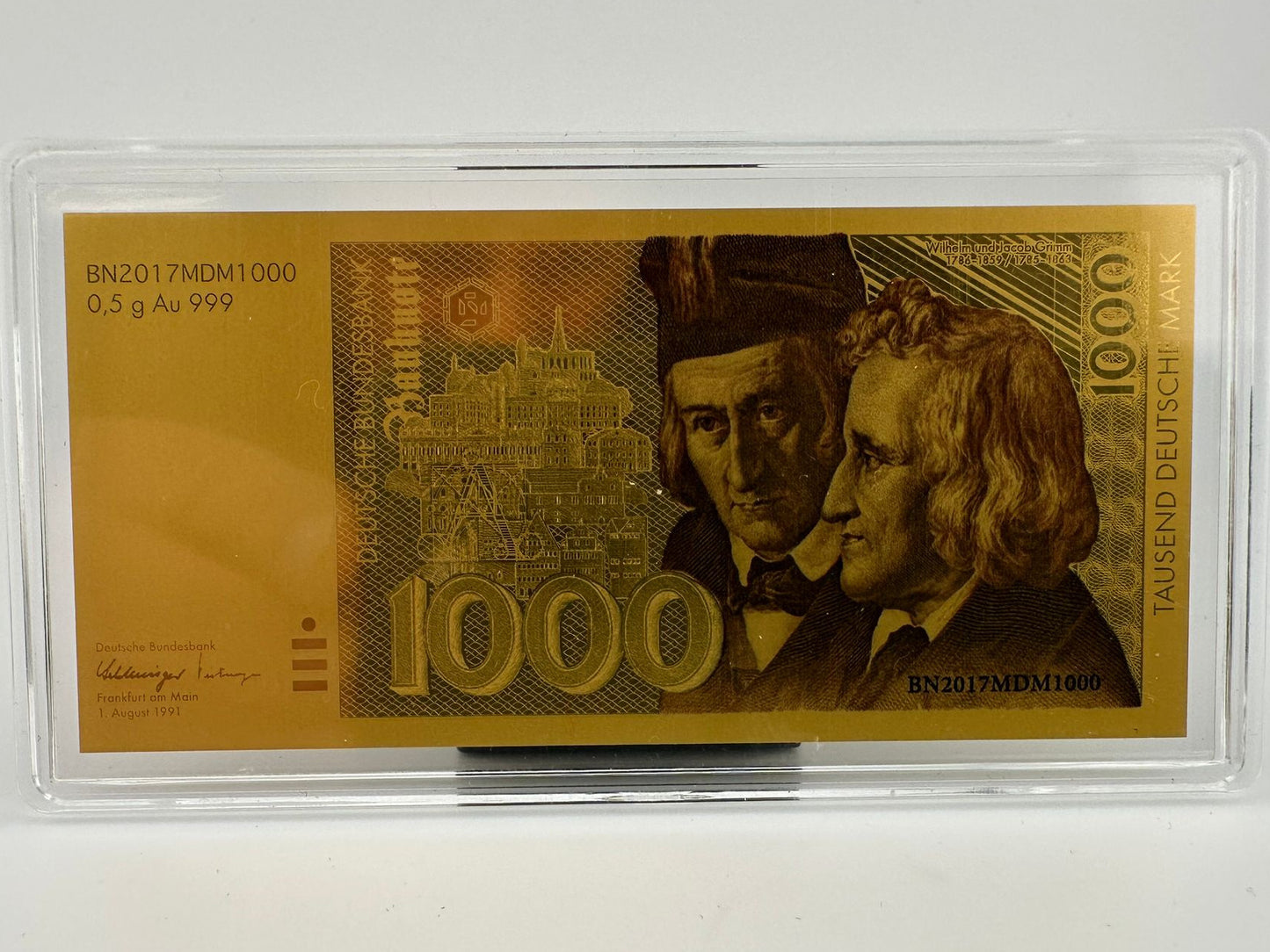 0,5 Gramm "1000-Mark Schein" 999/- Gold