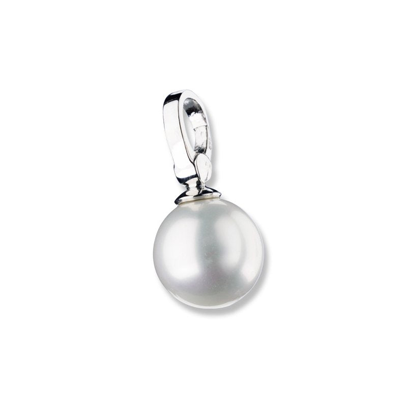 Charm Muschelkern Perle 925/- Sterling Silber