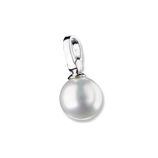 Charm Muschelkern Perle 925/- Sterling Silber