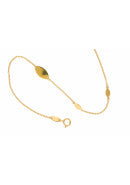 Rundanker Armband aus Gold mit Zwischenteilen